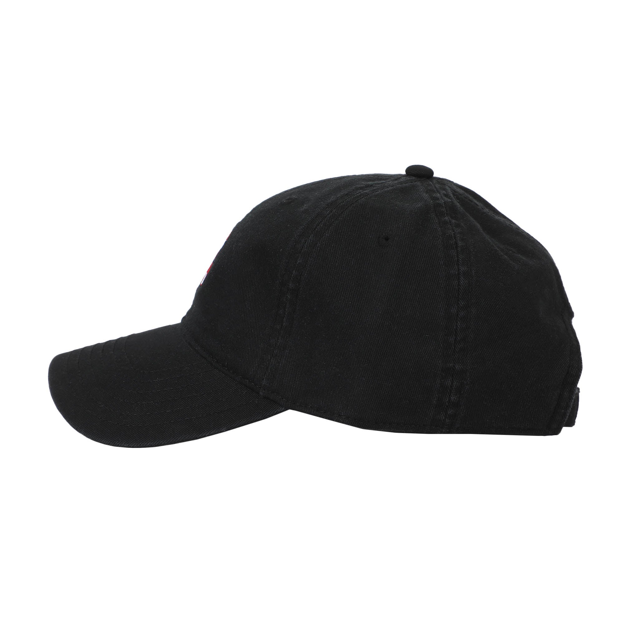 Minnie Mouse Classic Polka Dot Bow Black Washed Cotton Twill Dad Cap