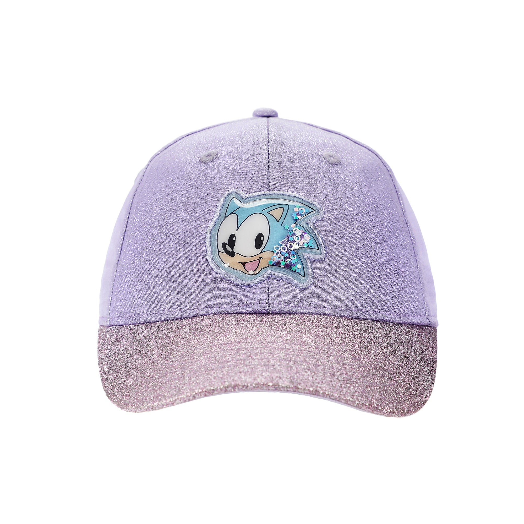 Sonic the Hedgehog Shake Glitter Patch Youth Purple Sparkle Traditional Adjustable Hat
