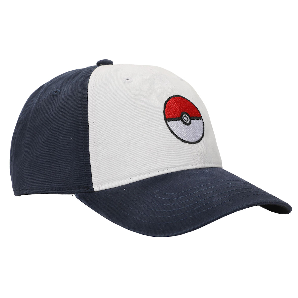 Pokemon Pokeball Embroidery Men's Baseball Navy Baseball Cap