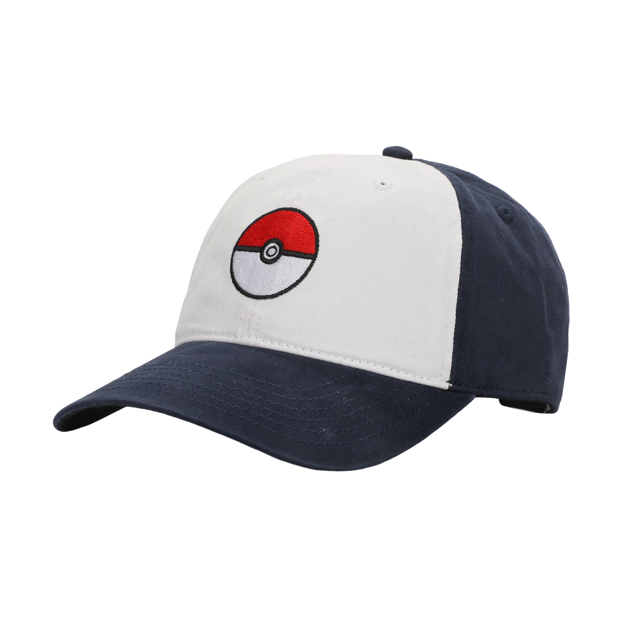 Pokemon Pokeball Embroidery Men's Baseball Navy Baseball Cap