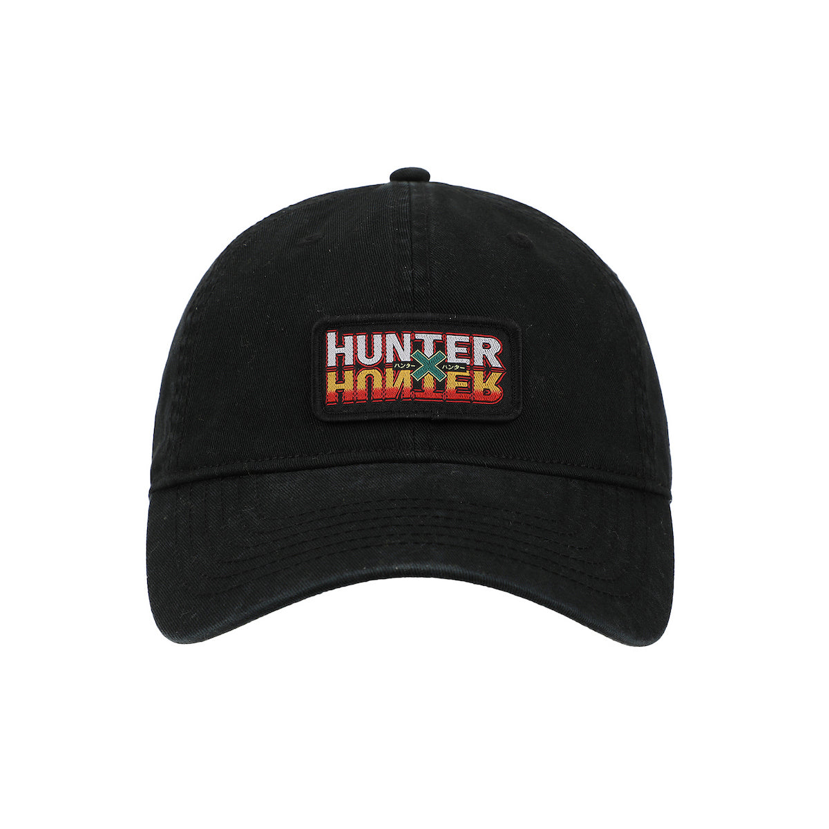 Hunter X Hunter Woven Patch Logo Black Unstructured Baseball Cap