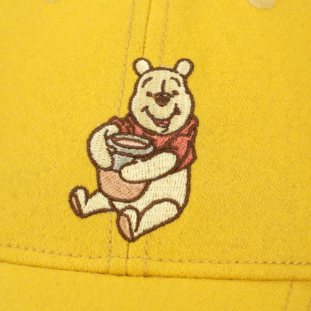 Winnie The Pooh With Honey Pot Yellow Unstructured Baseball Cap