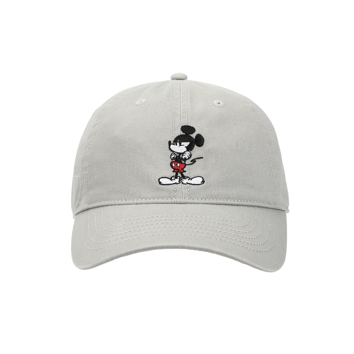 Disney Mickey Mouse White Unstructured Baseball Cap