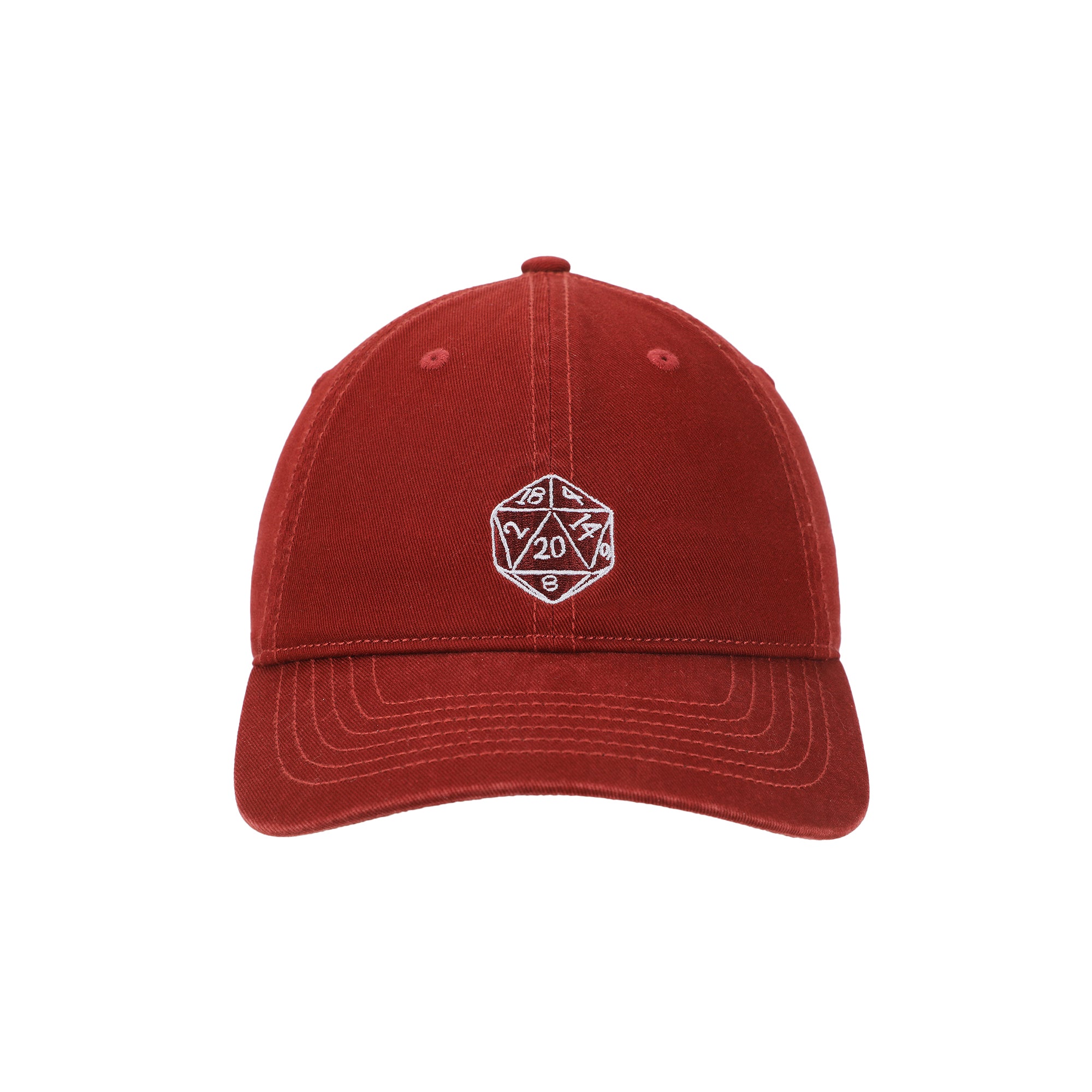 Dungeons & Dragons D20 Adult Red Unstructured Baseball Cap