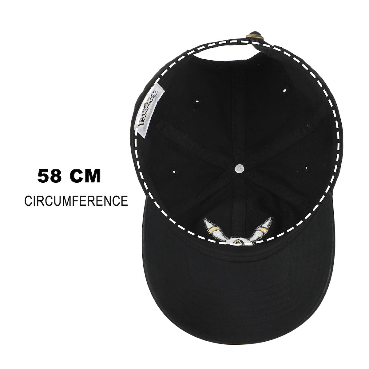 Pokémon Umbreon Face Black Unstructured Baseball Cap