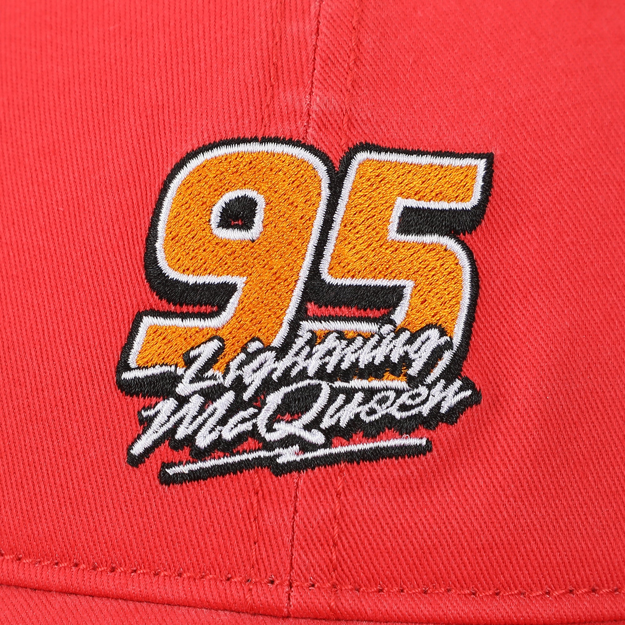 Disney Pixar Cars Lightning McQueen 95 Men's Red Unstructured Baseball Cap