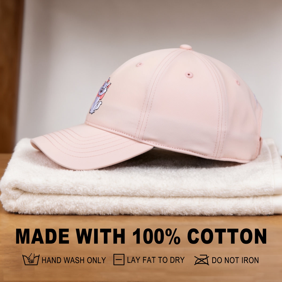 Disney Aristocats Marie Women's Pink Unstructured Baseball Cap