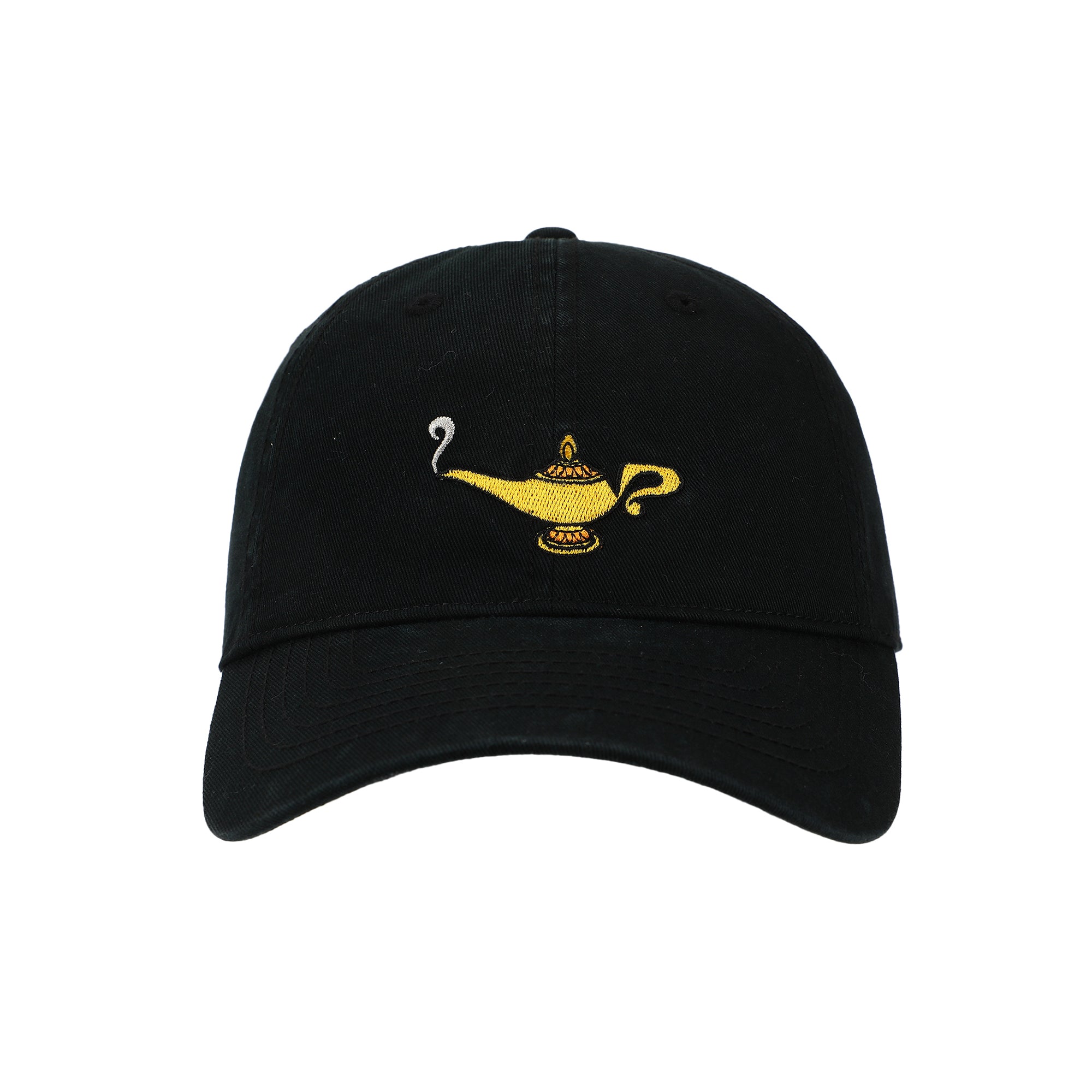 Disney Aladdin Genie Lamp Adult Black Unstructured Baseball Cap