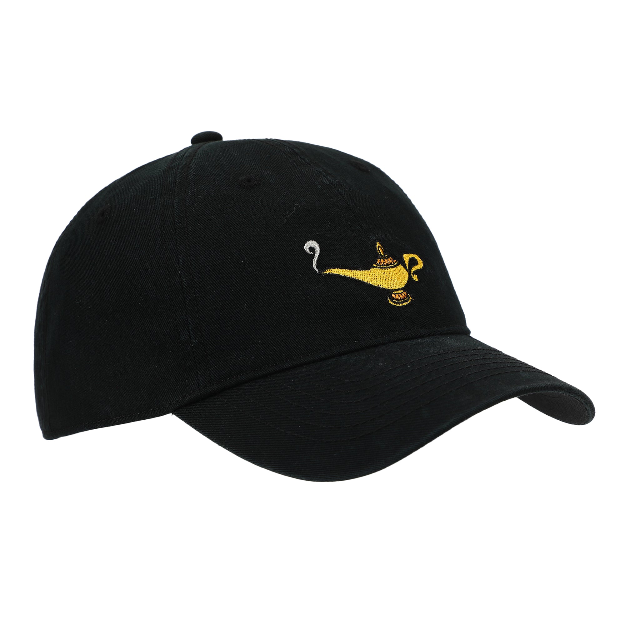 Disney Aladdin Genie Lamp Adult Black Unstructured Baseball Cap