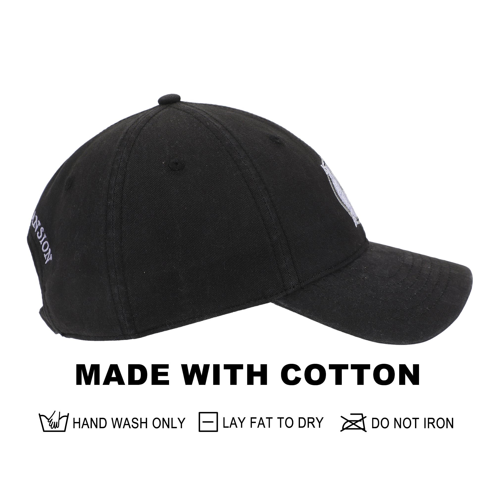 Jujutsu Kaisen Satoru Gojo Crossed Fingers Men's Black Unstructured Baseball Cap