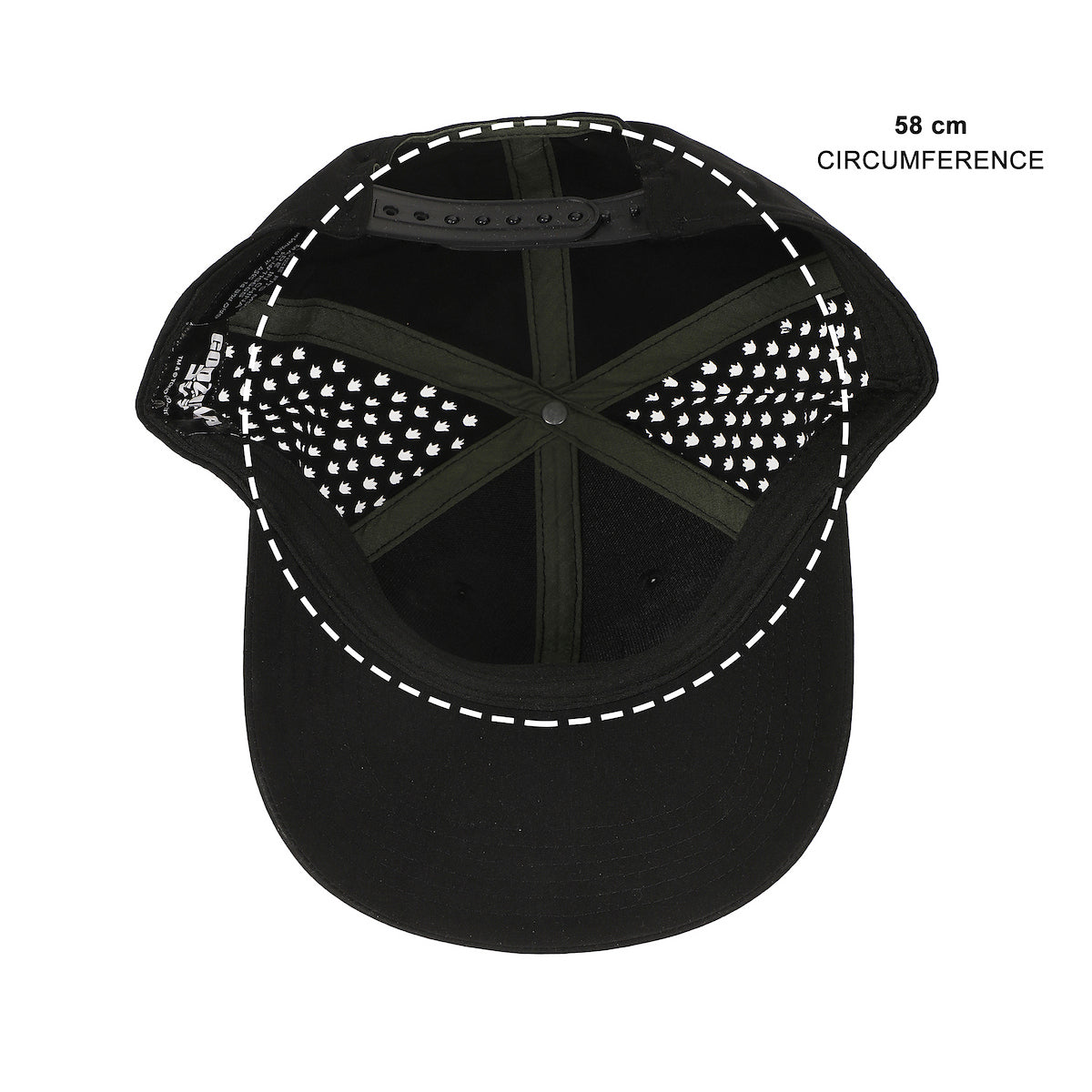 Godzilla Rubber Badge Adult Structured Baseball Cap With Mesh Panels