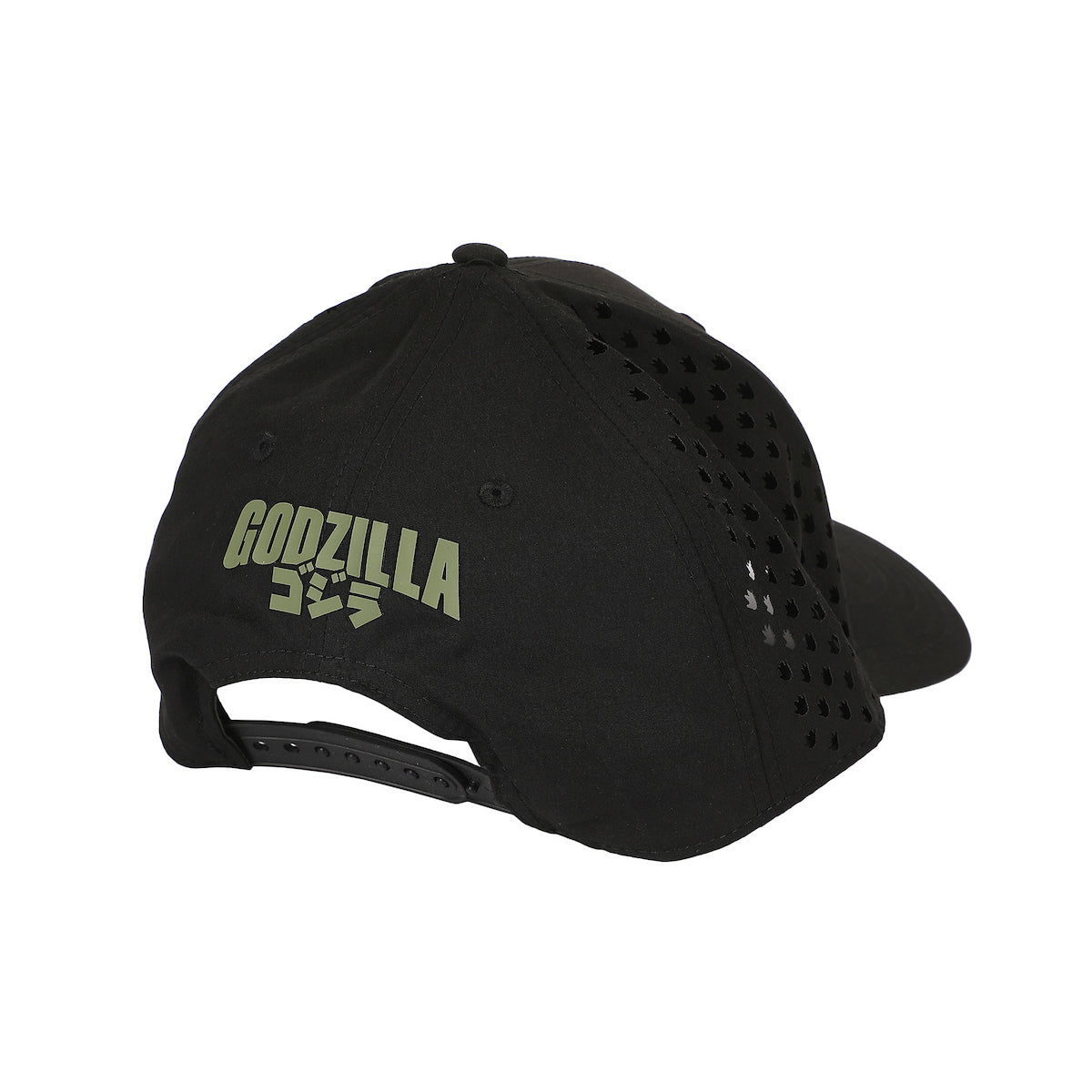 Godzilla Rubber Badge Adult Structured Baseball Cap With Mesh Panels