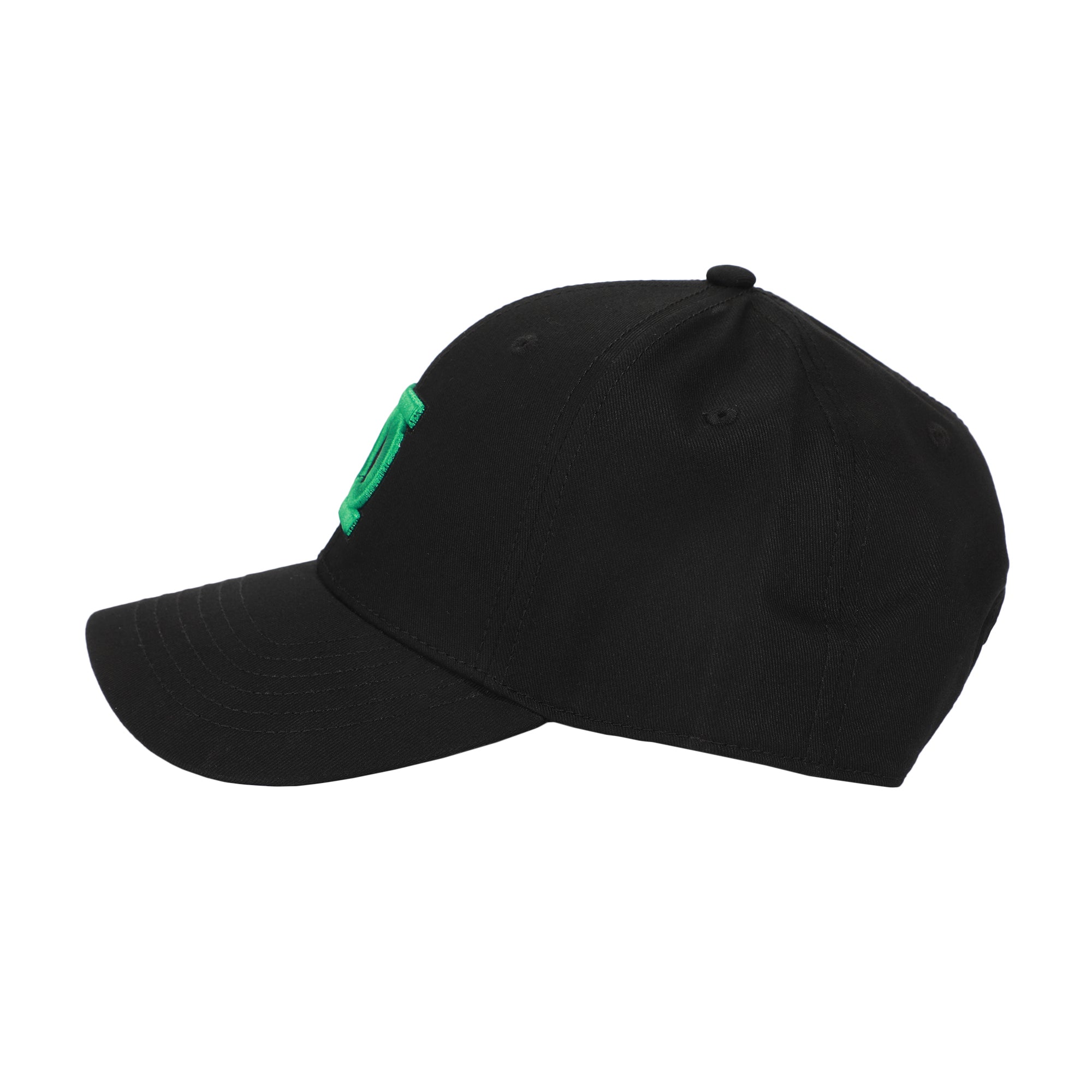 Green Lantern Embroidered 3D Logo Black Traditional Adjustable Hat