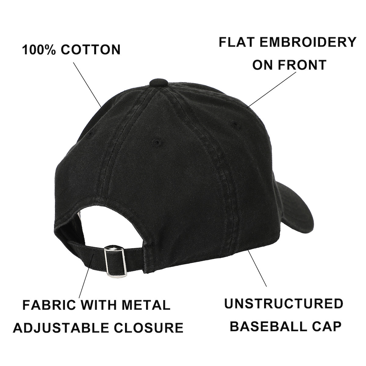 Hunter X Hunter Embroidered Logo Black Unstructured Baseball Cap