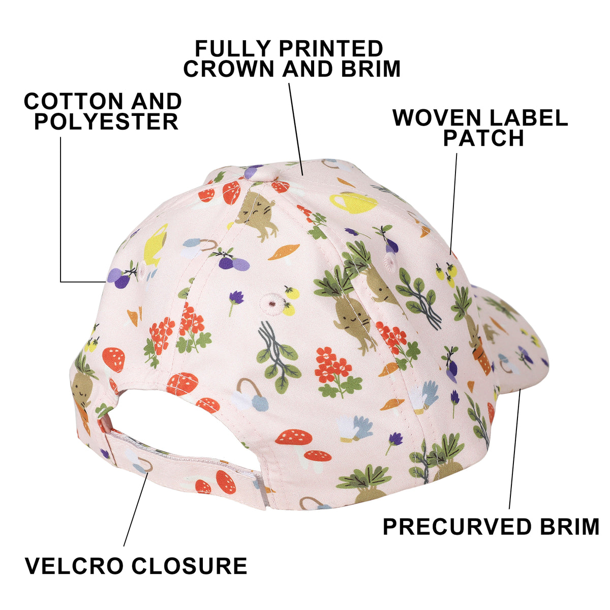 Harry Potter AOP Pre-Curved Baseball Cap for Kids Girls