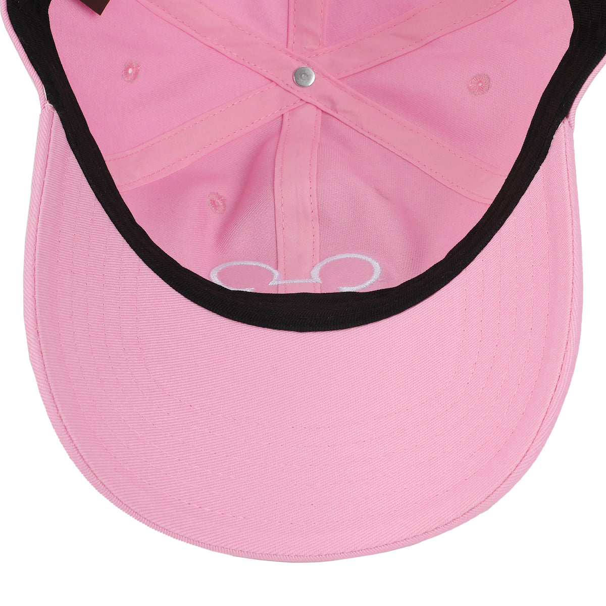 Disney Mickey & Minnie Mouse Polka Dot Ears Pink Unstructured Baseball Cap