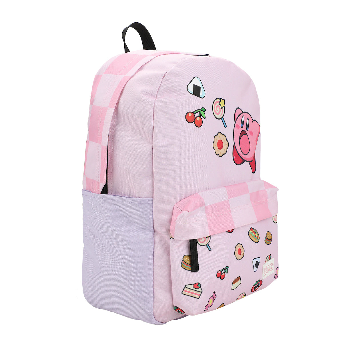 Kirby Inhaling Food 17" Pink Laptop Backpack