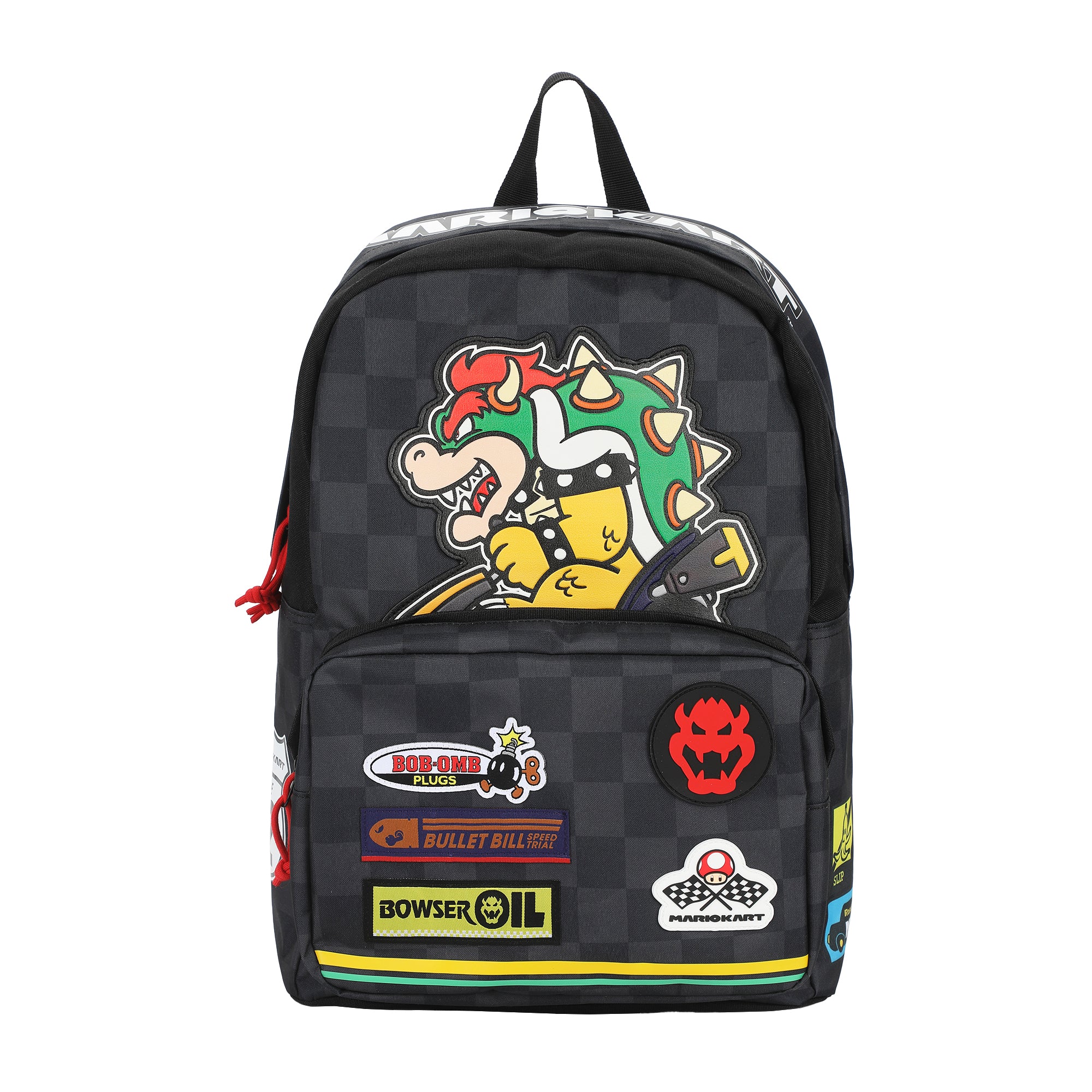 bowser mini backpack Mario Kart Novelty Bowser Kart Inspired Adult 17" Backpack