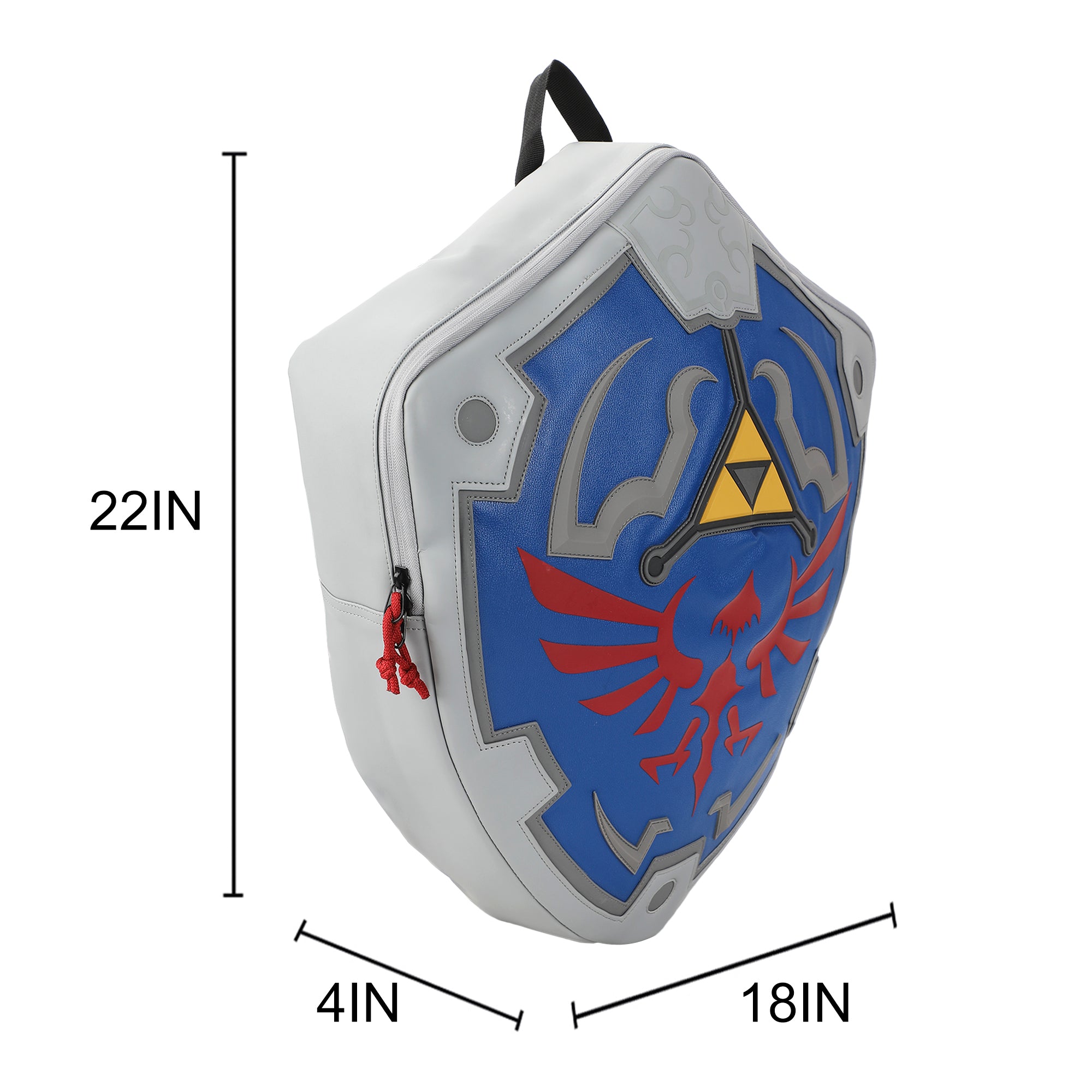 bioworld zelda mini backpack The Legend Of Zelda Hylian Shield 18.5" Novelty Backpack – Bioworld