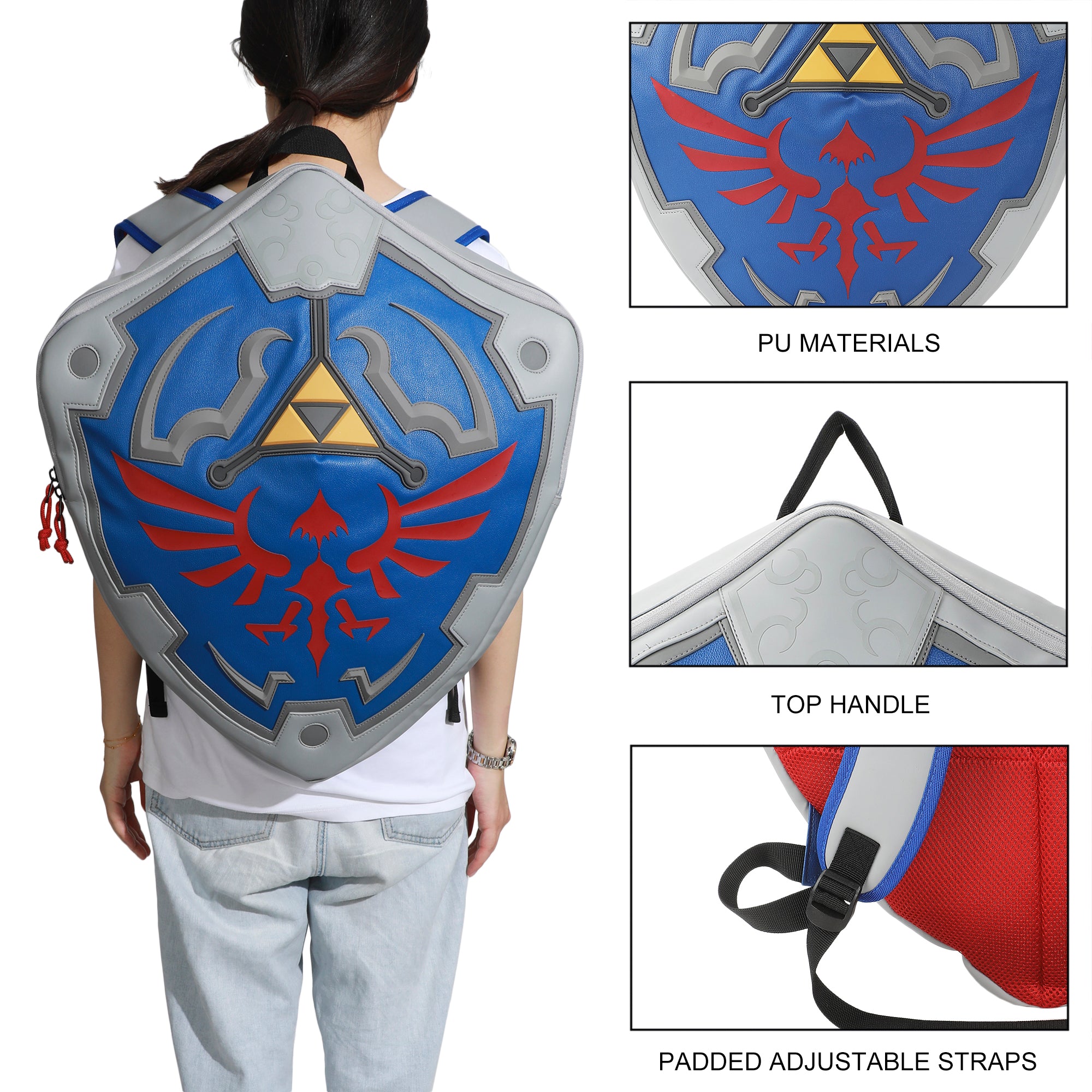 The Legend Of Zelda Hylian Shield 18.5" Novelty Backpack