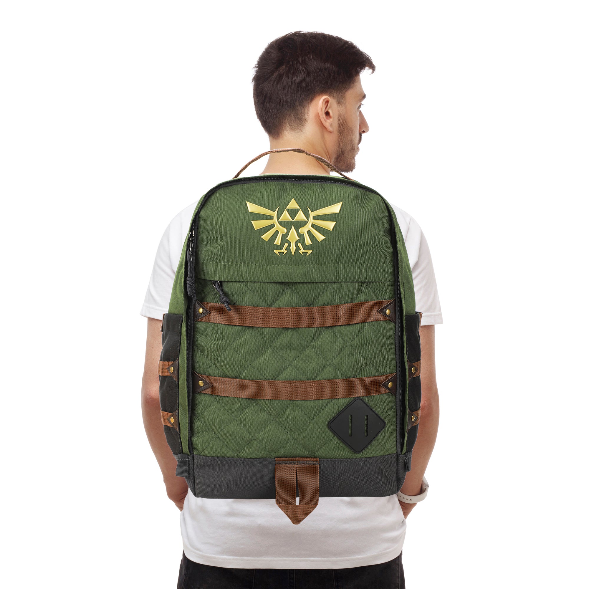 The Legend Of Zelda Hyrule Crest 17" Green adult Backpack