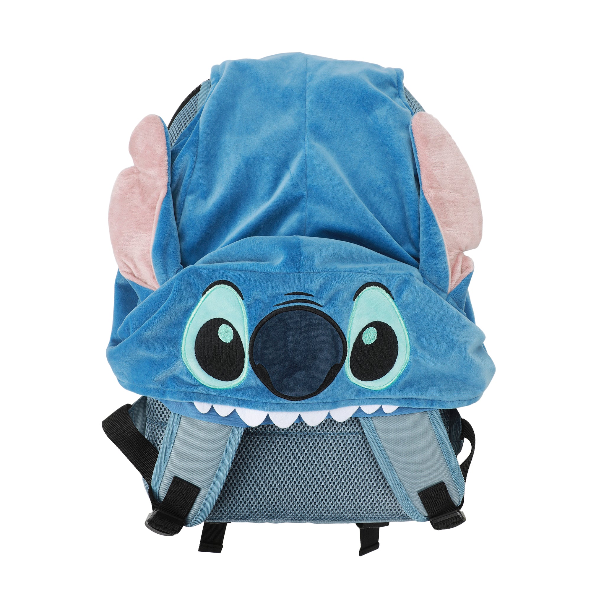 Disney Stitch Tropical Print 17.5" Hooded Backpack