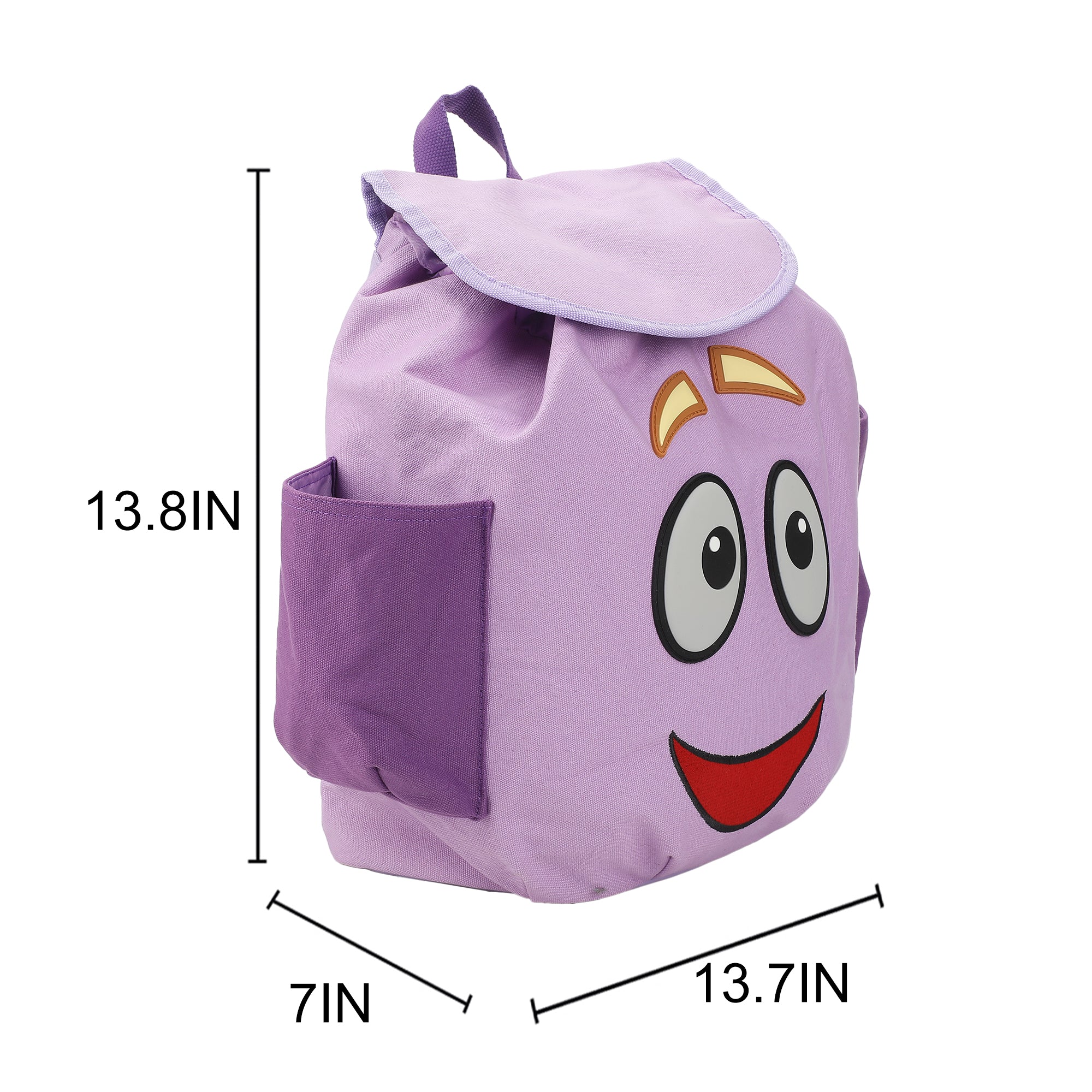 Dora The Explorer Backpack Character 13" Novelty Backpack With Map Pouch