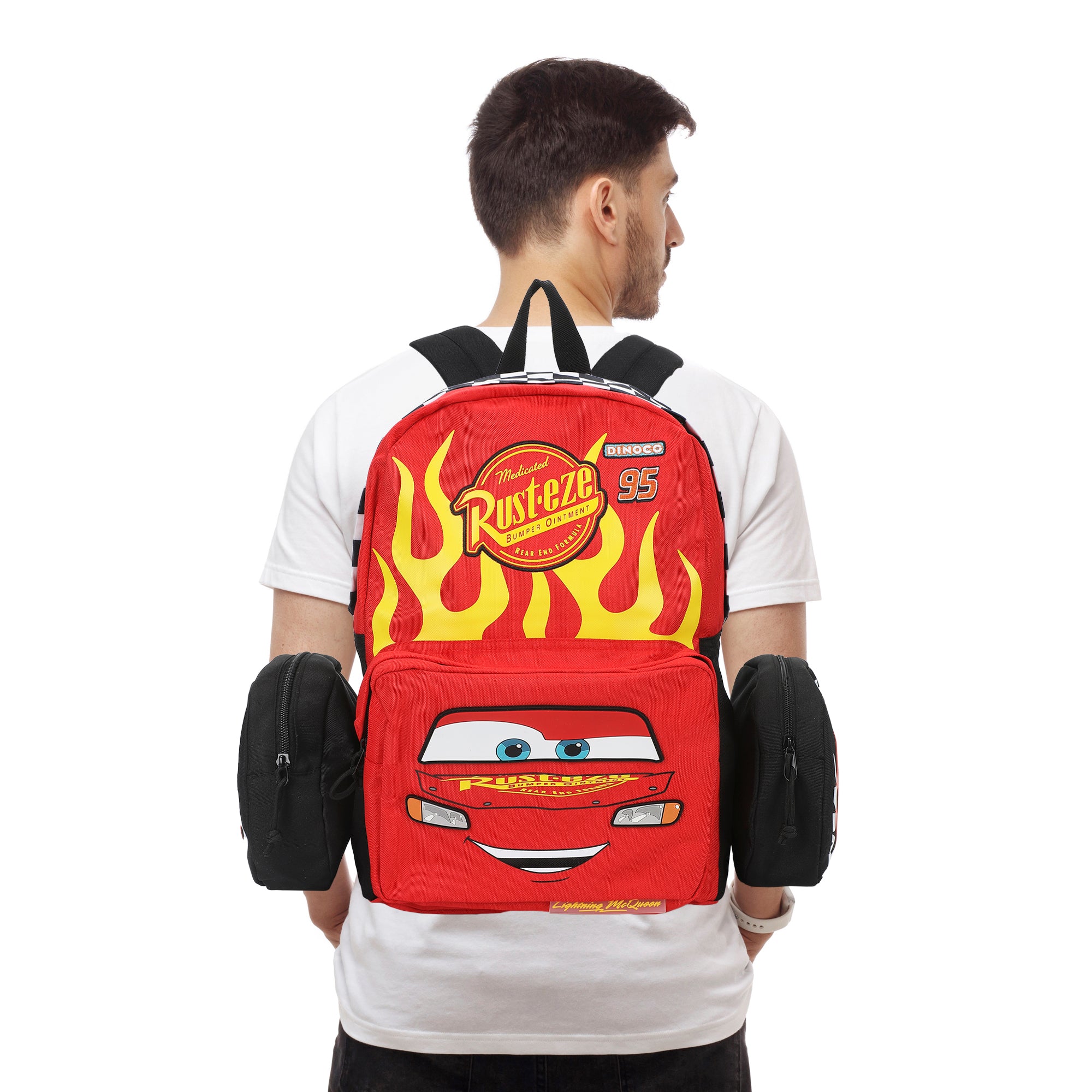 Cars Lightning McQueen Rusteze Bumper Ointment 16.5” Red Backpack