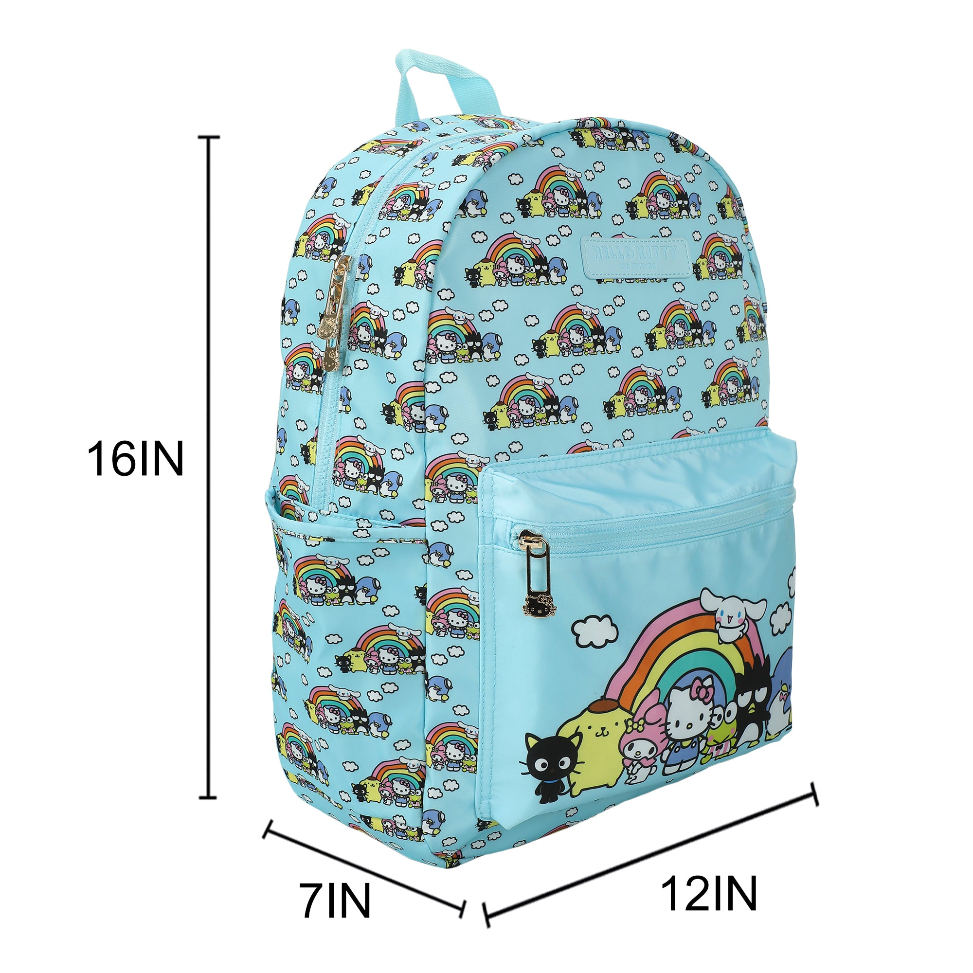 Hello Kitty And Friends Favorite Characters Adult 16.5" Nylon Travel Backpack