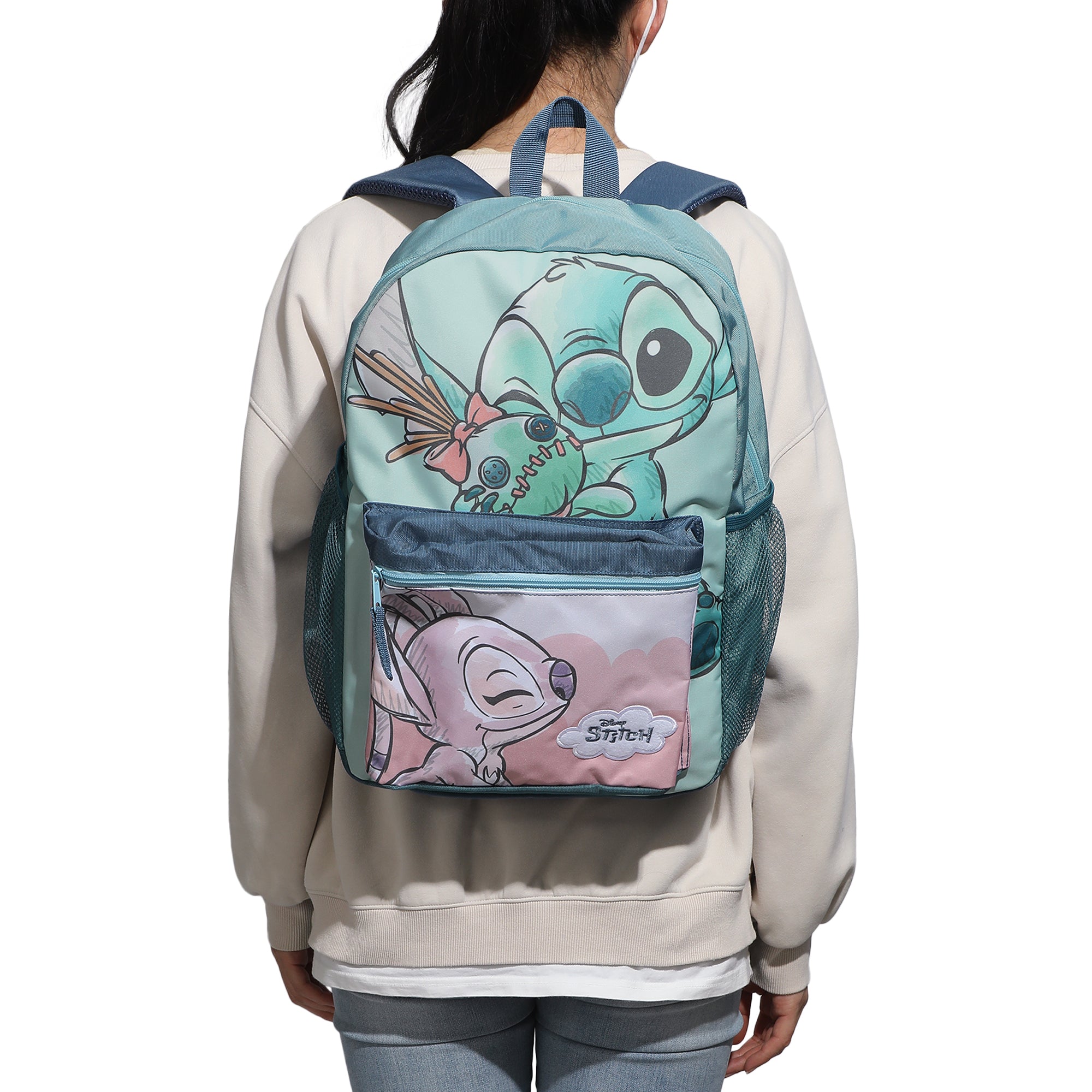 Disney Stitch & Angel 16" Backpack