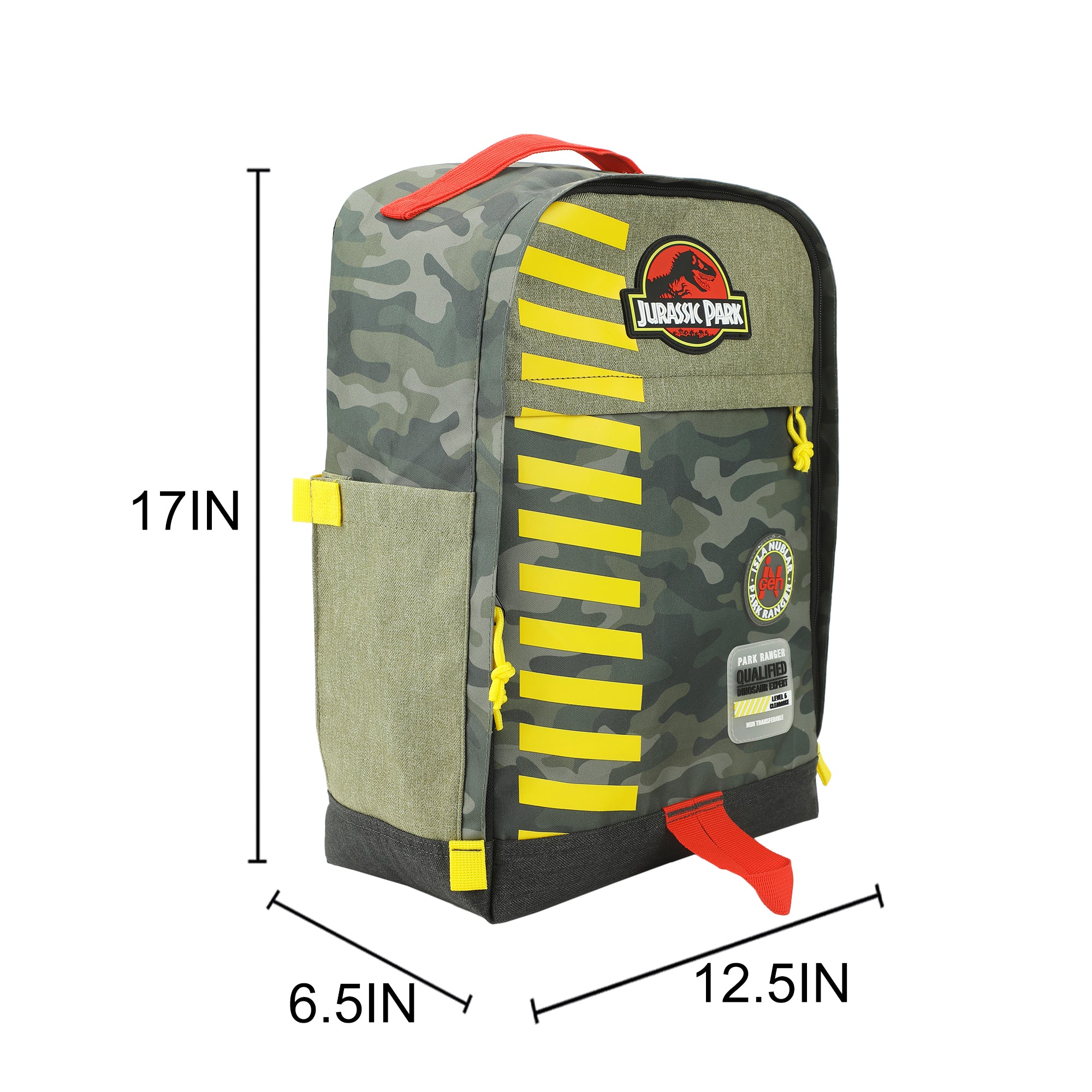 Jurassic Park Logo 16" Tan & Camo Backpack
