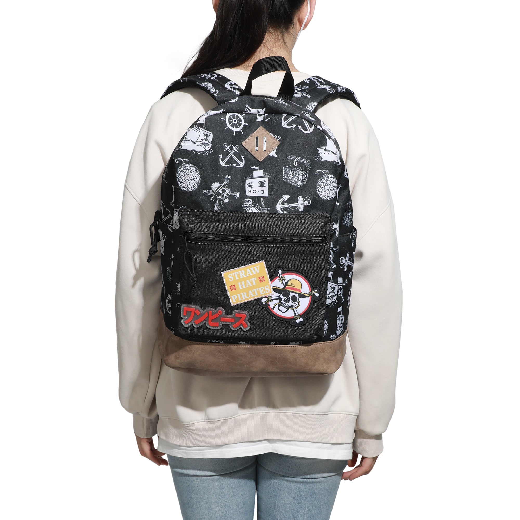 One Piece Live Action Icons 16.5" Black Backpack