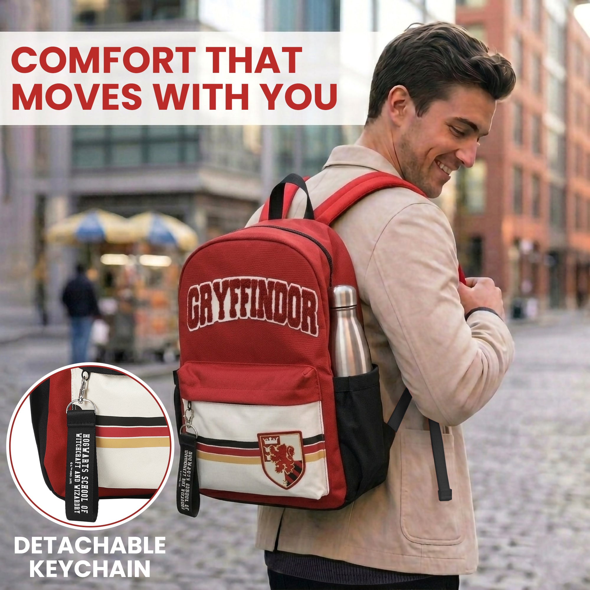Harry Potter Gryffindor Crest 16.5" Adult Red Backpack