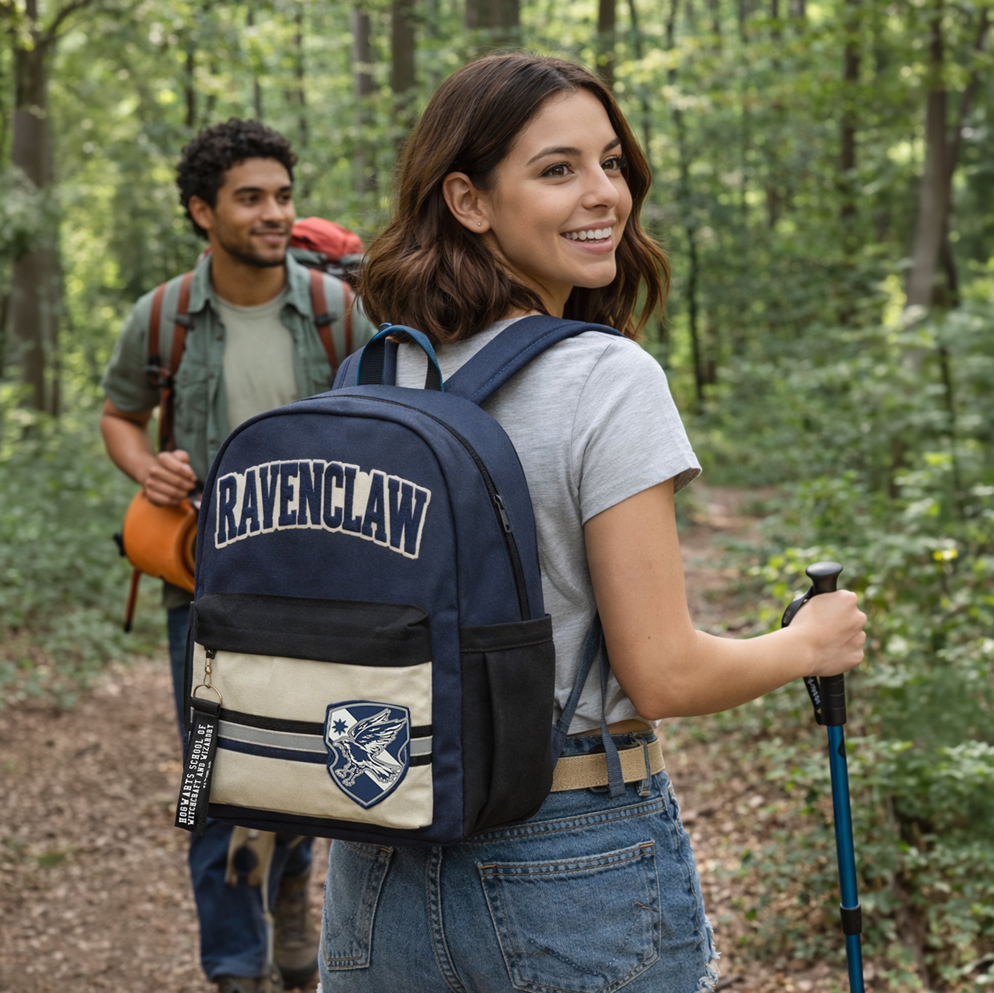 Harry Potter Ravenclaw Crest 16.5" Adult Blue Backpack