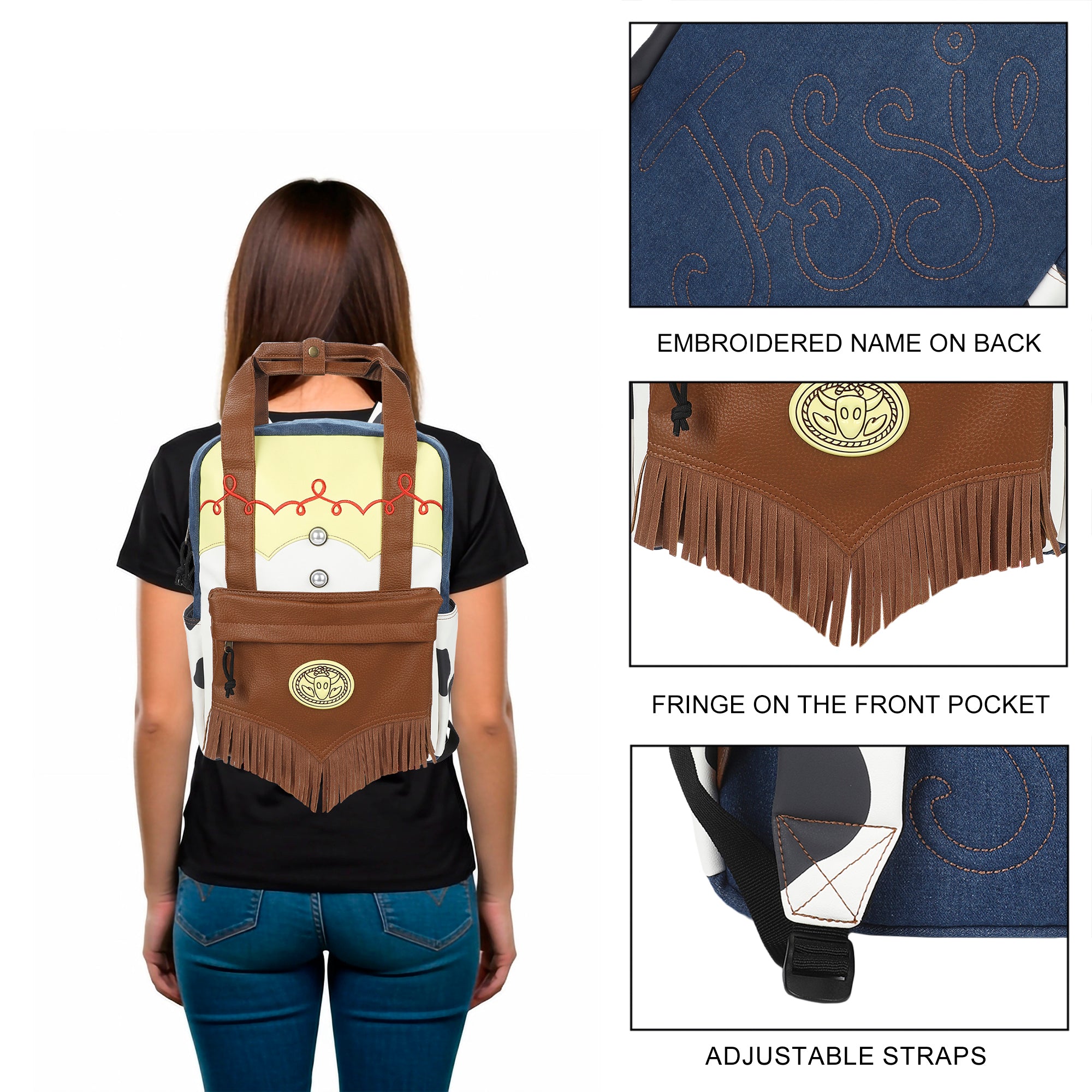 Toy Story Jessie-Inspired 17” Adult Top Handle Backpack