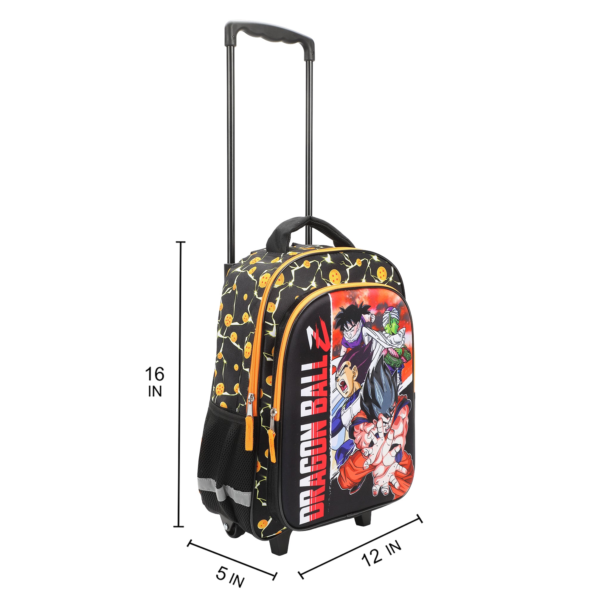 Dragon Ball Z Group Shot 16" Rolling Travel Backpack