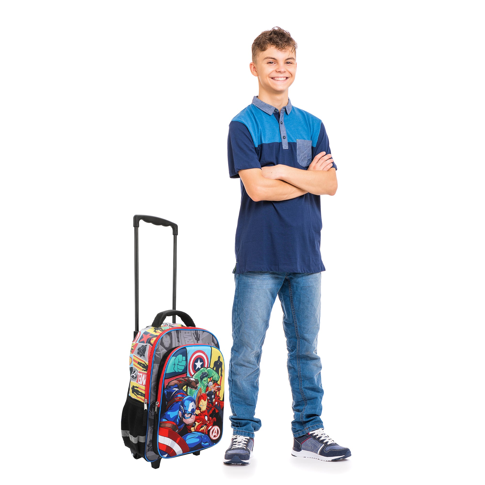 Marvel Avengers 16" Rolling Travel Backpack