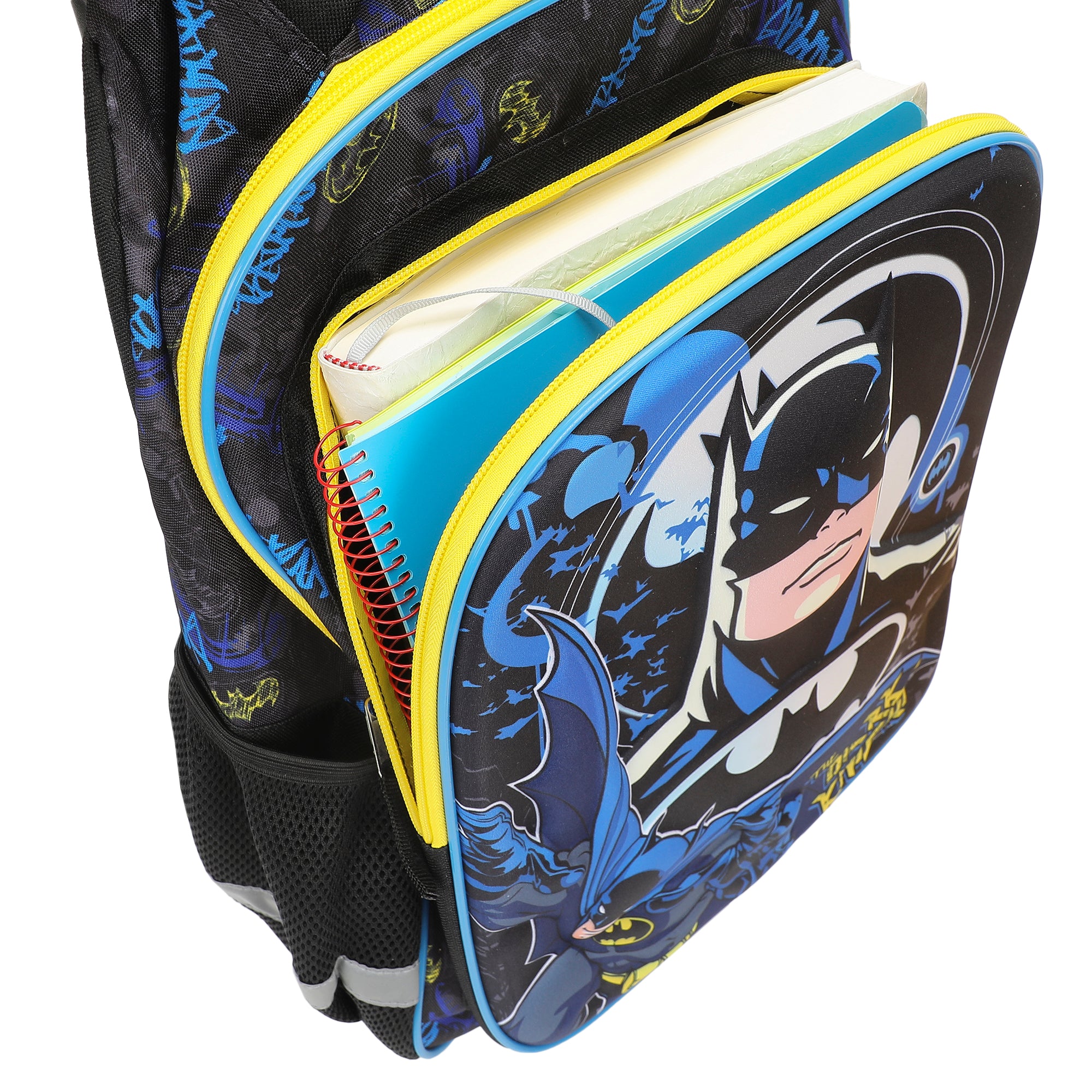 Batman Hero Surrounded By Bats 16" Rolling Travel Backpack