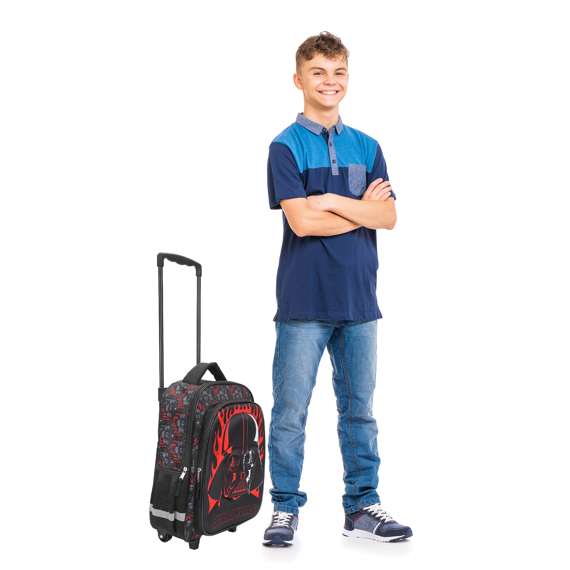 Star Wars Darth Vader 16" Rolling Travel Backpack