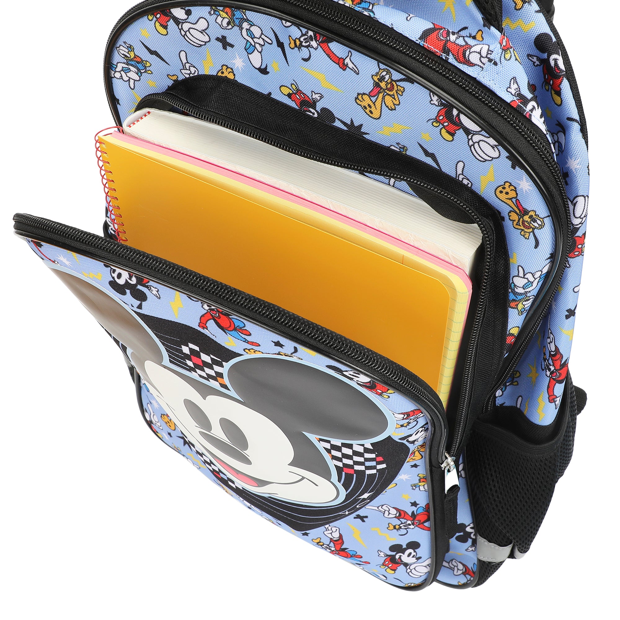 Disney Mickey Mouse Big Face 16" Rolling Travel Backpack