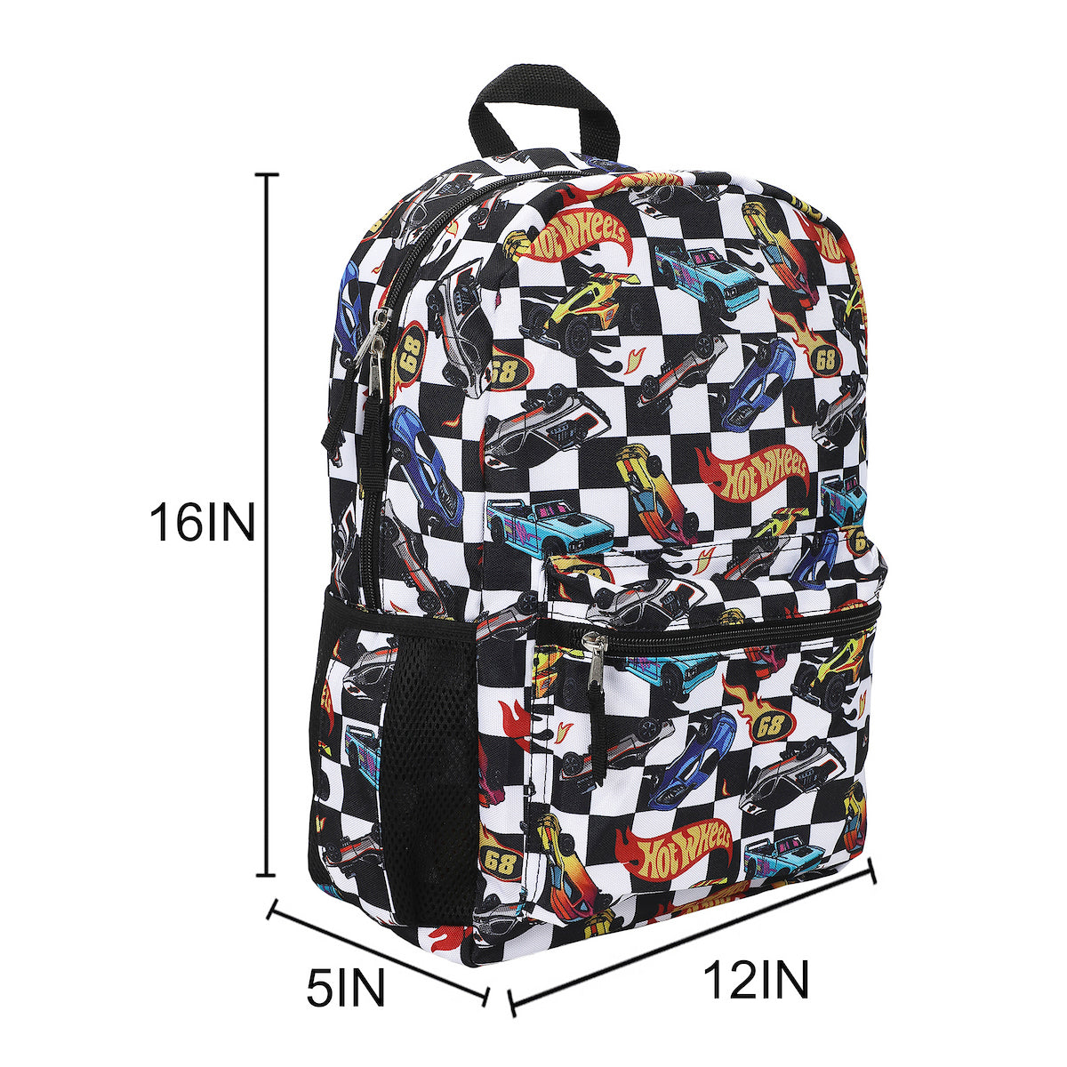Hot Wheels All-Over Print 16" Backpack For School And Travel