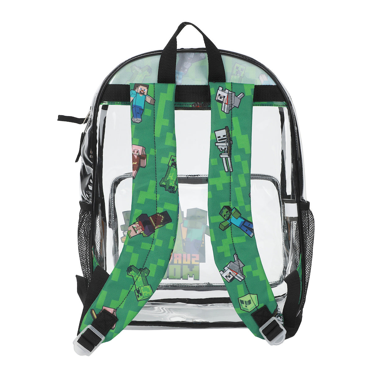 Minecraft Creepers Kids' Clear PVC 16" Backpack