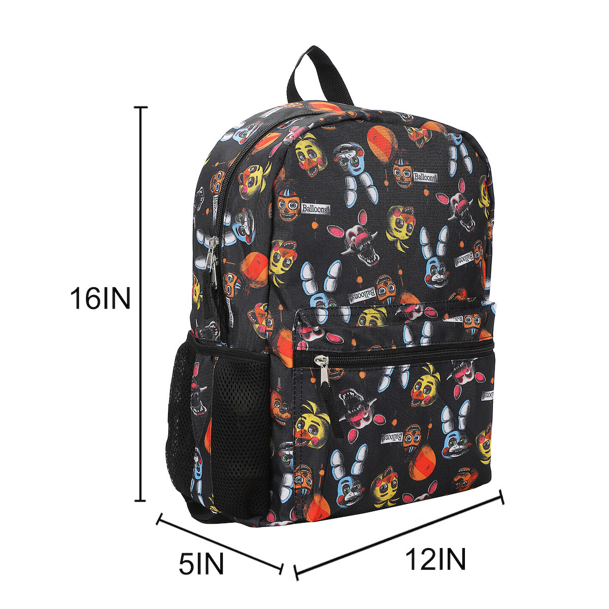 Five Nights at Freddy's All-Over Print 16" Backpack For School And Travel