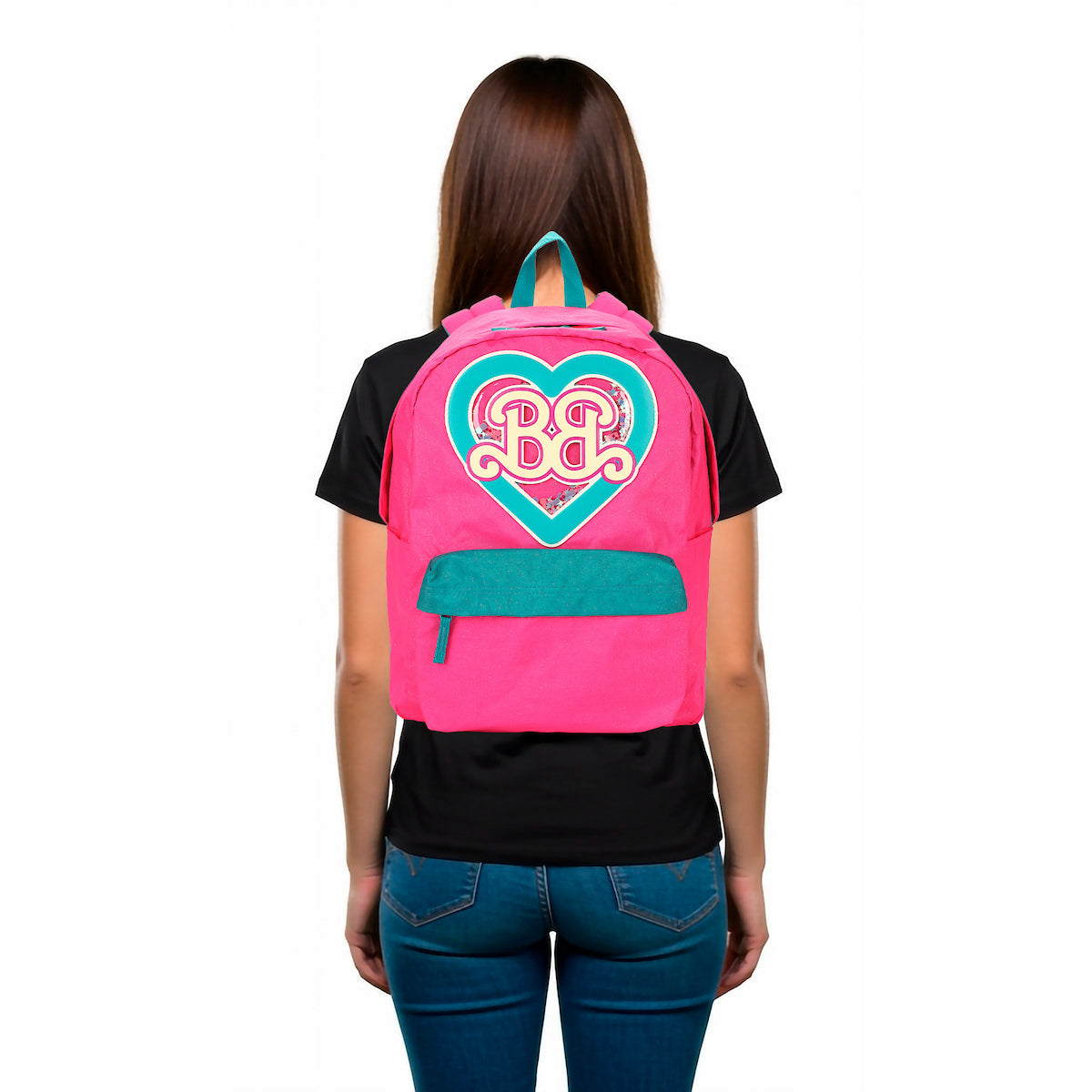 Barbie BB Heart 17” Women's Pink Backpack