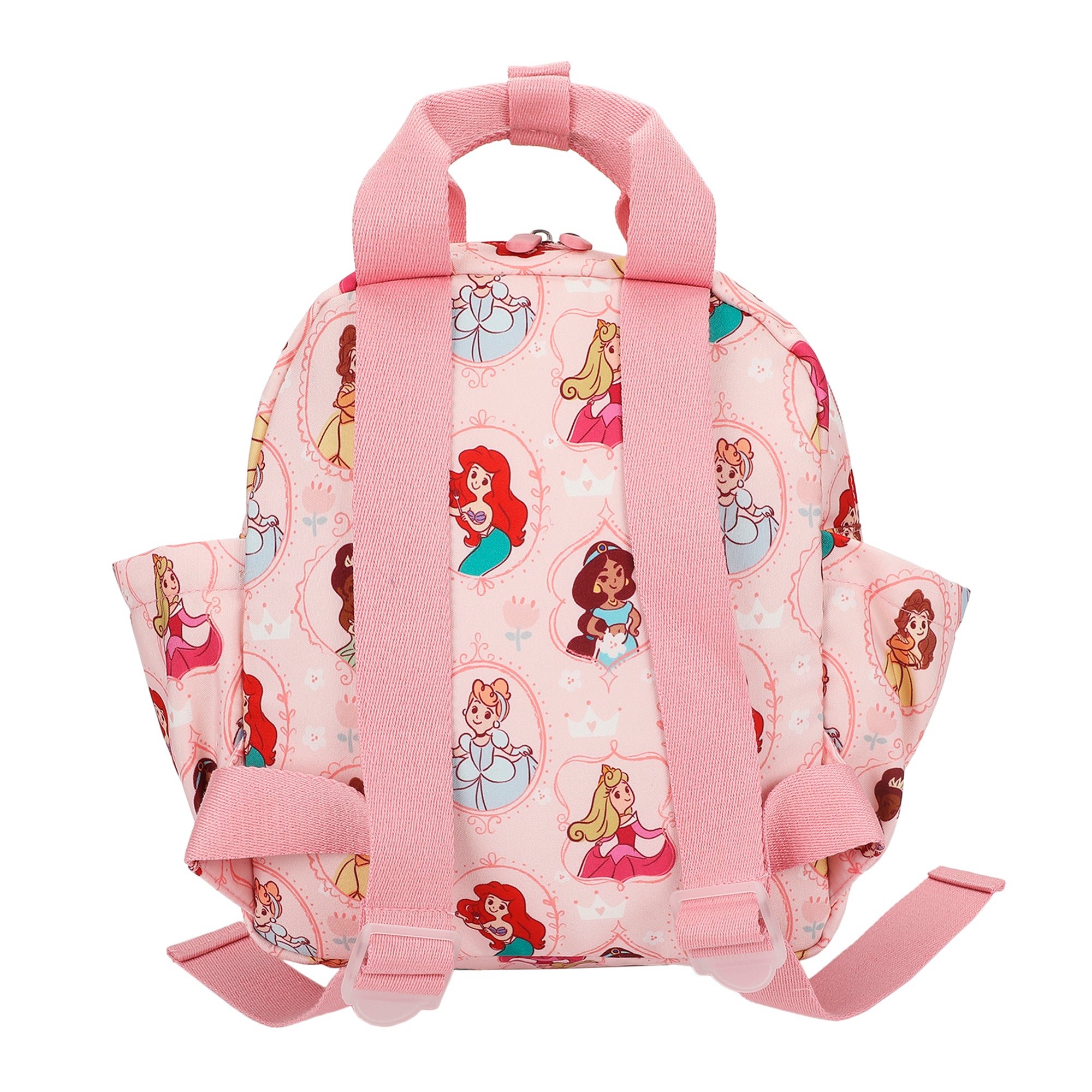 Disney Princesses All-Over Print 12" Toddler Backpack For Preschool, Daycare, And Travel