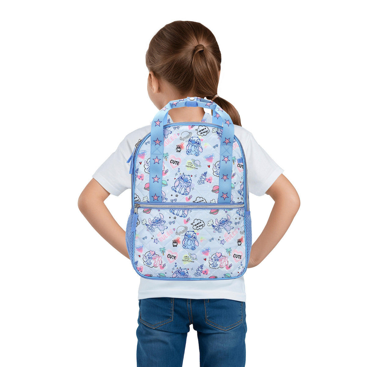 Lilo & Stitch Cute Stickers Youth 16” Backpack