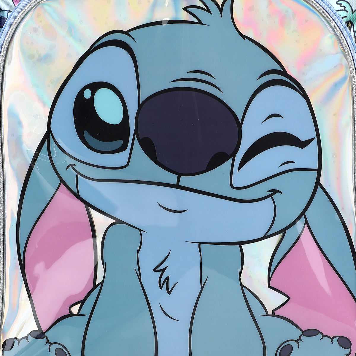 Lilo & Stitch Winking Stitch 16" Rolling Backpack for School and Travel
