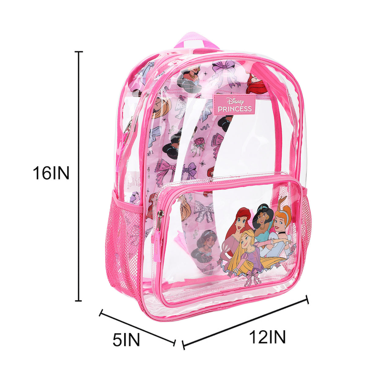 Disney Princesses Kids' Clear PVC 16" Backpack
