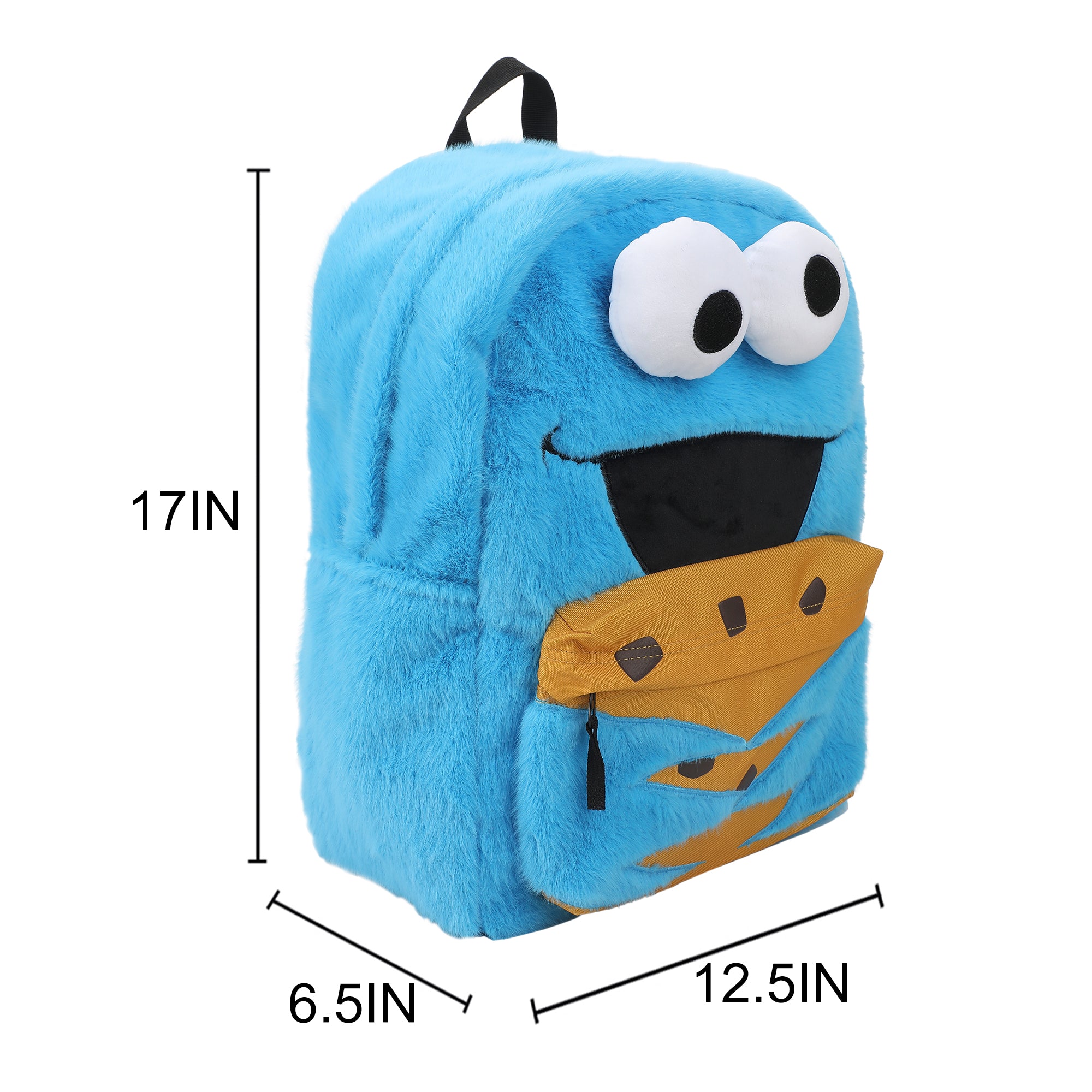 Sesame Street Cookie Monster 17" Blue Backpack
