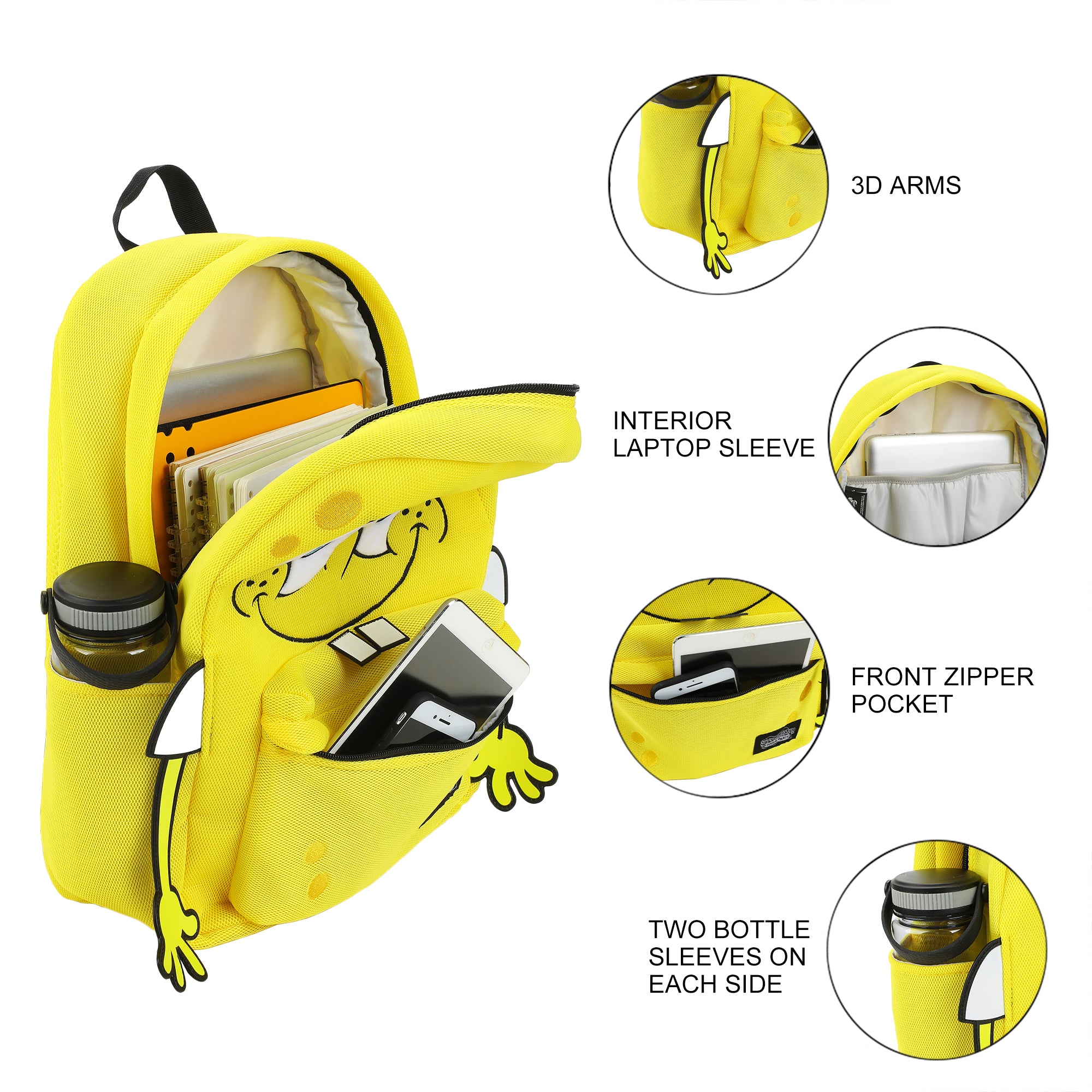 Spongebob Squarepants Character 17" Backpack